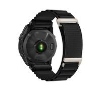 Fit For Garmin Tactix8/Fenix8/7/6/5x Breathable Nylon Loop Quick Disassembly Watch Strap(Black 01,20mm)