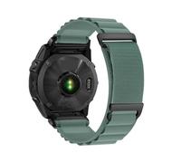 Fit For Garmin Tactix8/Fenix8/7/6/5x Breathable Nylon Loop Quick Disassembly Watch Strap(Green 01,20mm)