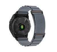 Fit For Garmin Tactix8/Fenix8/7/6/5x Breathable Nylon Loop Quick Disassembly Watch Strap(Grey,26mm)