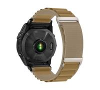 Fit For Garmin Tactix8/Fenix8/7/6/5x Breathable Nylon Loop Quick Disassembly Watch Strap(Khaki-01,20mm)