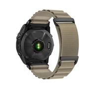 Fit For Garmin Tactix8/Fenix8/7/6/5x Breathable Nylon Loop Quick Disassembly Watch Strap(Khaki 02,20mm)