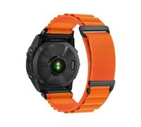 Fit For Garmin Tactix8/Fenix8/7/6/5x Breathable Nylon Loop Quick Disassembly Watch Strap(Orange,22mm)