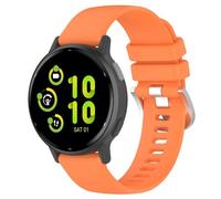 Fit for Garmin Vivoactive 5 Watch Bands Women Men, 20mm Adjustable Sport Soft Silicone Replacement Band Straps Wristbands Fit for Garmin Forerunner 165/ Forerunner 55/ Vivoactive 6 Smart Watch (Orange