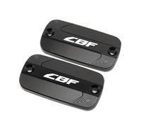 Fit For H0nda CBF 500 600 600S 1000 CBF600 CBF1000 CBF500 CBF600S Motorcycle Aluminum Front Brake Fluid Reservoir Cap Cylinder Cover(1 pair Black)