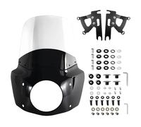 Fit For Ha&rley Fat Boy FLSTF 2000-2017 11" 13" Windshield Fairing Deflector Fit 7" Headlight(15inch Clear)