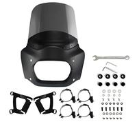 Fit For Ha&rley Softail Fat Bob FXFB 2018-19 FXFBS 2018-2024 Fairing 15" Windshield Motorcycle Front Fairing(15inch Light Smoke)
