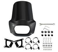 Fit For Ha&rley Softail Fat Bob FXFB 2018-19 FXFBS 2018-2024 Fairing 15" Windshield Motorcycle Front Fairing(15inch Dark Smoke)