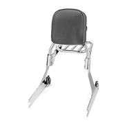 Fit For Harley Dyna 2006-2017 Motorcycle 18" Standard Height Passenger Backrest Sissy Bar + Luggage Rack Air Filter Stack Air Filter Set(Chrome)