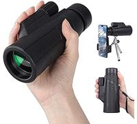 Fit for Hiking Bird Watching Camping,Monocular Telescope for Adults, Handheld Telescope with Mobile Phone Adapter and Tripod, 10X 42 High Power P