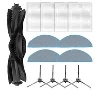 Fit For ILIFE V20 / Fit For Vyzzle D10 / Fit For Laresar For L10 / Fit For Lydsto R1D Edge/Fit For Roidmi Eve For Rook S, Main Side Brush Filter Mop Cloth Kit(13pcs)