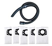 Fit For Karcher NT20 30 WD1 WD2 WD3 WD4 WD5 WD6 Vacuum Cleaners, 5Pcs Dust Bag, 1Pc 2.5m Extra Long Hose Enhanced Filtration And Suction Maintenance