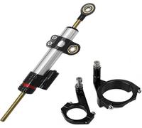 Fit for Kawasaki NINJA650 2017-2022 Motorcycle CNC Dual Tube Steering Stable Shock Absorber Mounting Bracket Kit Steering Damper Stabilizer