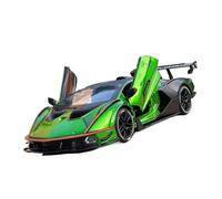 Fit for Lamborghini SCV12 Diecast 1:24 Car Model with Sound and Light Effects, Spring-Loaded Action not include batteries(Green)