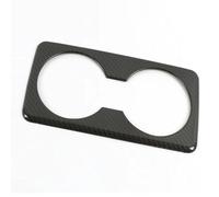 Fit For Mazda CX-30 CX30 2020 2021, Car Cup Holder Cover Frame Trim, Carbon Fiber Pattern Center Console Water Cup Holder Cover, Silver/Black