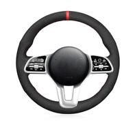 Fit For Mercedes Benz Sprinter 2018-2023,Car Hand sewn Steering Wheel Cover,Black Suede Anti slip and breathable