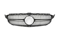 Fit For Mercedes Benz W205 2014-2018 Diamond Grill Front Mesh Grille Auto Part For C180 C200 C250 car grille(Gold)