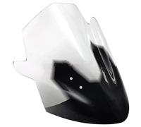 Fit For Ninja ER6N ER650 ER 6N ER-6N 2012 2013 2014 2015 2016 Double Bubble Windshield Windscreen Screen Wind Deflectors(Transparent 2)