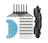 Fit For NR15 NR15 Robot Vacuum Cleaner Replacement Spare Parts Main Side Brush Hepa Filter Mop Cloth Rag (Color : Set N)