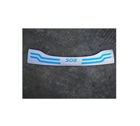 FIT For Peugeot 508 2011 2012 2013 2014 2015 2016 2017 2018 2019 REAR BUMPER PROTECTOR STEP PANEL BOOT COVER SILL PLATE TRUNK TRIM Rear Bumper Protector
