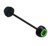 Fit For RSV4 RSV4-R RSV4-RR RSV4-RF 2009-2018 Front & Rear Wheel Fork Axle Sliders Cap Crash Falling Protector Motorcycle Frame Sliders Exhaust Frame Sliders(Green,Rear)