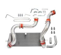 Fit for RX7 RX-7 FD3S FD3 13B 1.3L Engine Twin Turbo 1993-1997 Turbo Bolt On Front Mount Intercooler Kit(Red)