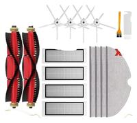 Fit For S5 / S502-00 / S502-02 /S5 Max / S6 MaxV / S6 Pure / E4 / E5 Robot Vacuum Spare Part Main Side Brush Filter Mop (Color : Set C)