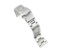 Fit For Seiko Solid Stainless Steel Band Skx007 Skx009 SRPD63K1 samurai 20mm 22mm Men's Strap Srpd Jubilee Curved Bracelet (Color : C Silver straight, Size : 20mm)