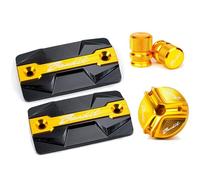 Fit For SUZUKI Bandit S650 600 650 1200 S/N 1250 1250S Motorcycle Front Brake Fluid Reservoir Cap Filler Protection Accessories(5 pcs-Gold)