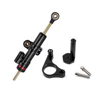 Fit For Suzuki GSX250R Motorcycle Carbonbrazing Stabilizer Steering Damper Mounting Bracket Kit Steering Stabilizer(Black carbon)