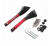 Fit For Suzuki H0nda Y-a-m-a-h-a CBR 600 MT09 R15 GSXR 750 Motormodification Part Universal Motorcycle Rearview Side Mirrors(Red)