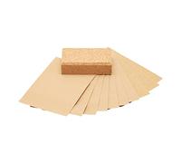 Fit For The Job 11pc Sanding Set - 3x Fine, 4x Medium, 3x Coarse Grade Sanding Sheets plus Cork Block for Wood, Furniture, Metal, Plaster For Home Improvement, Decorating & More