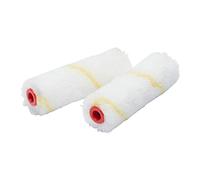 Fit For The Job 2 Pack 4 inch Medium Pile Woven Mini Paint Rollers for DIY Painting, Gives a Smooth Finish Painting with Emulsion Paints on Interior Walls and Ceilings, 4" 100mm