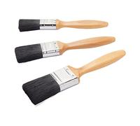 Fit For The Job 3 piece Professional Paint Brush Set For A Smooth Finish with Emulsion, Gloss and Satin Paints on Walls, Ceilings, Furniture, Wood & Metal - contains 1", 1.5", 2" Brushes