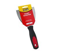 Fit For The Job 4 inch Soft Grip Handle Paint Scraper, Wall Scraper, Stripping Knife for DIY Decorating Paint Removal, Adhesive & Wallpaper Removal, Plaster Scraping, 4" 100mm