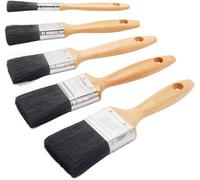 Fit For The Job 5 Piece Professional Paint Brush Set For A Smooth Finish With Emulsion, Gloss And Satin