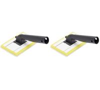 Fit For The Job Click System 6 inch x 4 inch Paint Pad And Handle Set - High Capacity Fabric for Rapid and Accurate Coverage With Emulsion Paints On Indoor Walls and Ceilings (Pack of 2)
