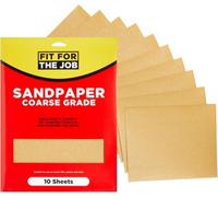 Fit For The Job (Ffjasp10C) Coarse Sandpaper Pack Of 10