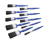 Fit For The Job No Bristle Loss 10 Piece DIY Paint Brush Set For A Smooth Finish with Emulsion, Gloss & Satin Paints on Walls, Ceilings, Furniture, Wood & Metal- 2x 0.5", 3x 1", 3x 1.5", 3x 2" Brushes