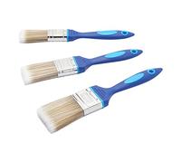 Fit For The Job No Bristle Loss 3 Piece DIY Paint Brush Set with Emulsion