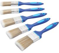 Fit For The Job No Bristle Loss 5 Piece Diy Paint Brush Set For A Smooth Finish With Emulsion, Gloss And Satin