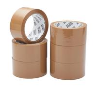 Fit For The Job Parcel Tape - Heavy-Duty Brown Tape, 48mm x 66m, 6 Rolls