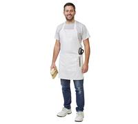 Fit For The Job Soft Cotton White Painters & Decorators, Artist, Craft Apron With Large Storage Pocket