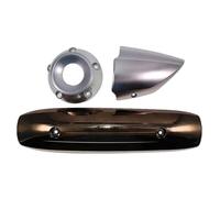 Fit For TMAX530 2013-2017 Motorcycle Scooter Chrome Exhaust Heat Insulation Cover Muffler Cover Heat shields(Sliver gold)