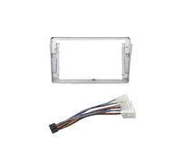 Fit For Toyota Avensis T25 2003-2008 9" Android Car Stereo Fascia Frame | Radio Dashboard Trim Panel Adapter Kit Frame Dash Panel Trim Car Radio Fascia Panel(Sliver an cable)