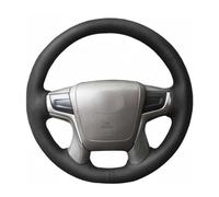 Fit For Toyota Land Cruiser Prado 2017-2020, Hand Sewn car steering wheel cover, leather black steering wheel protector, non-slip