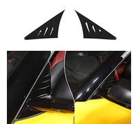 Fit for Toyota Supra GR A90 A91 MK5 2019-2022 ABS Rearview Mirror Side Spoiler Trim Cover Stickers, Channel The Car Air, Reduce The Wind Noise Inside The Car, 2PCS (Bright Black)
