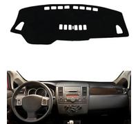 Fit for Versa 2007-2011 Dashboard Black Car Non-Slip Dashboard Mat Car(Lhd Black Edge)
