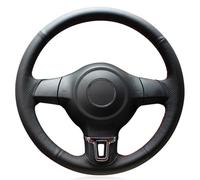 Fit for Volkswagen Golf 6 Mk6 Jetta Polo 2011-2014, Car Steering Wheel Cover, Hand Sewing Leather Protect the steering wheel
