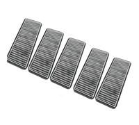Fit For Vw 2011-2021 Polo For Jettas Santana 2011-2019 For Skoda Fabia Rapid 2011-21 External Filter Assemblies Cabin Filter Cabin Air Filter(5 Pcs Black Filter)