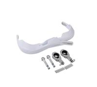 Fit For With 28 Clamps Motorcycle Hand Guards Full Wrap Handguard Protector Universal Pit Dirt Bike Accessories Motorcycle Brake Protector(White)